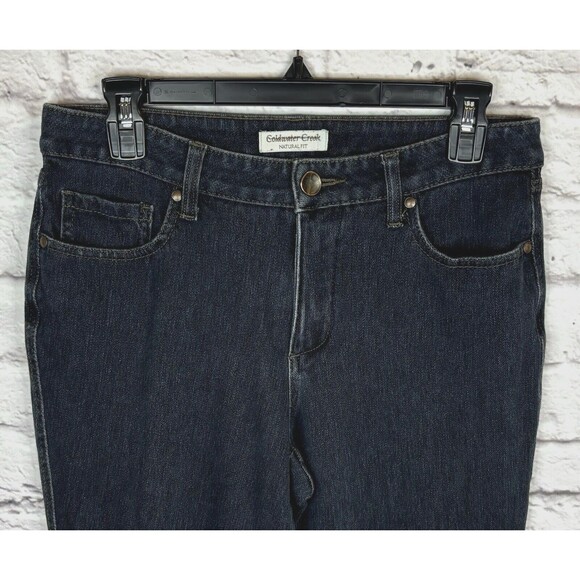 Coldwater Creek Natural Fit Relaxed Straight‎ Fit Jeans Dark Wash Stretch Size 8 - Picture 3 of 8